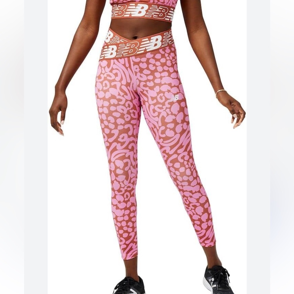 New Balance Pink and Brown Leggings